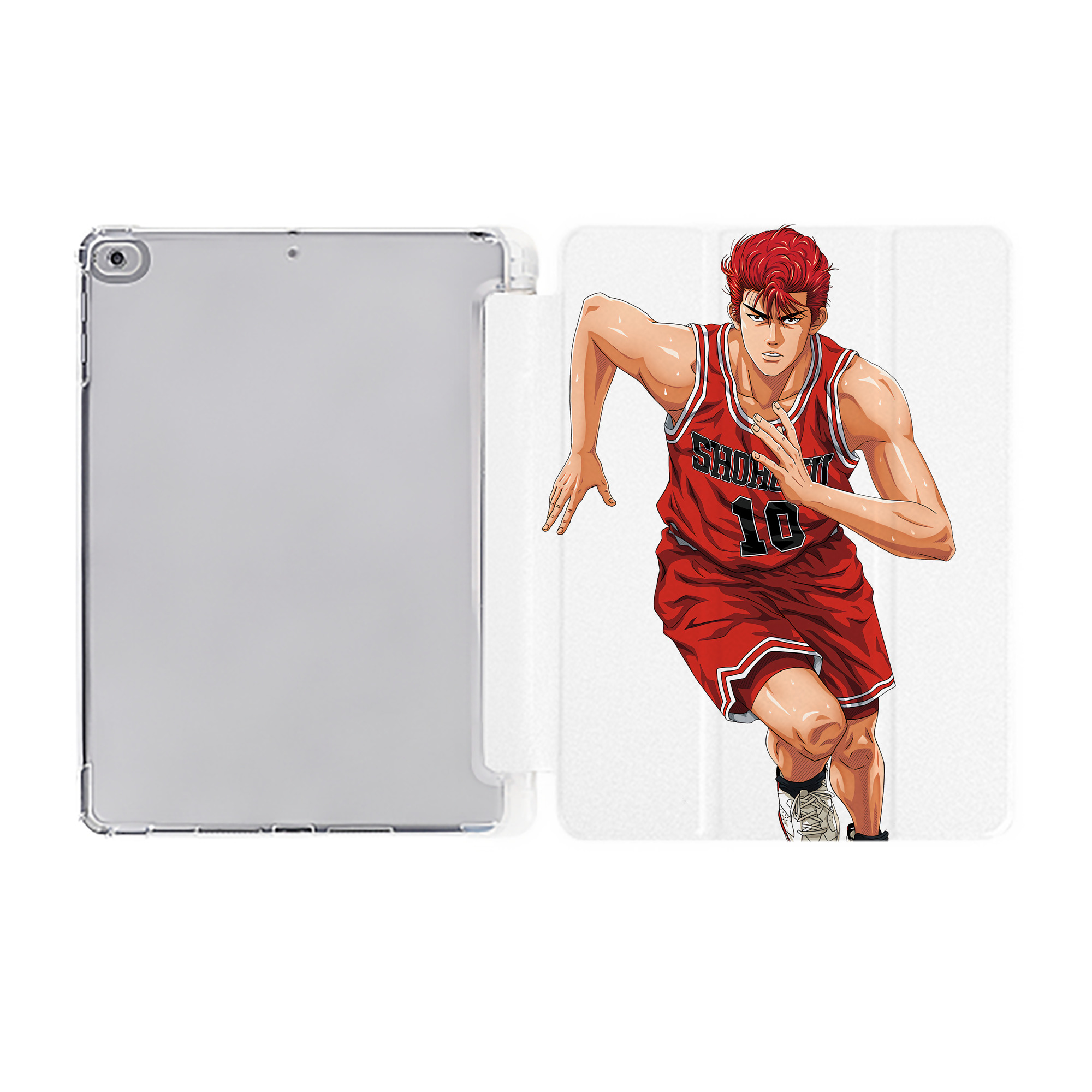 （画像用） SLAM DUNK／スラムダンク IPad ケース ペン収納付き 三つ折りスタンド PUレザー×シリコン 対応機種9.5/10.5/10.9インチ